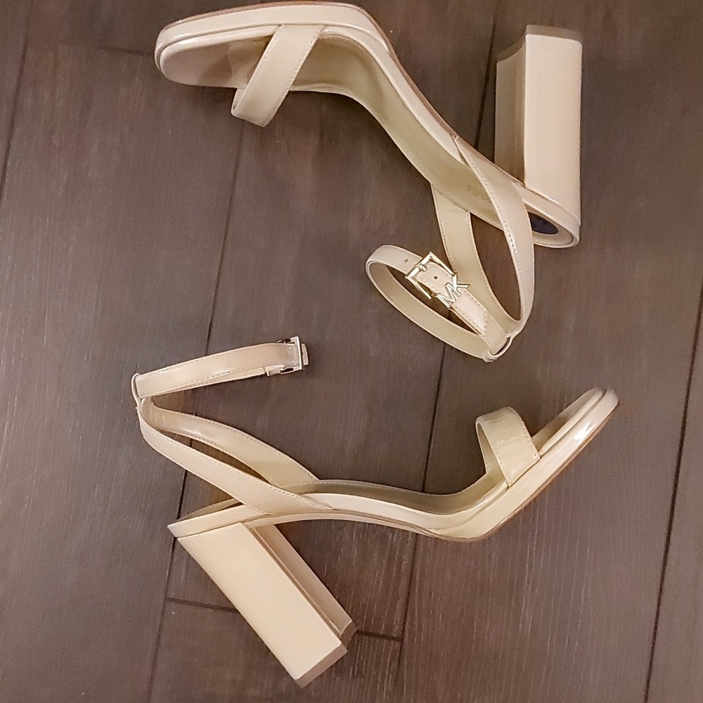 Michael Kors Ankle Strap Block Heel Sandals